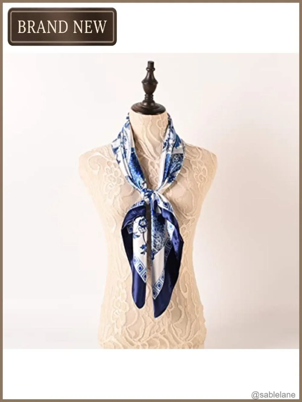 Large Square Silk Like Hair Scarf Head Wrap Satin Neck Bandana Fashion Accessory